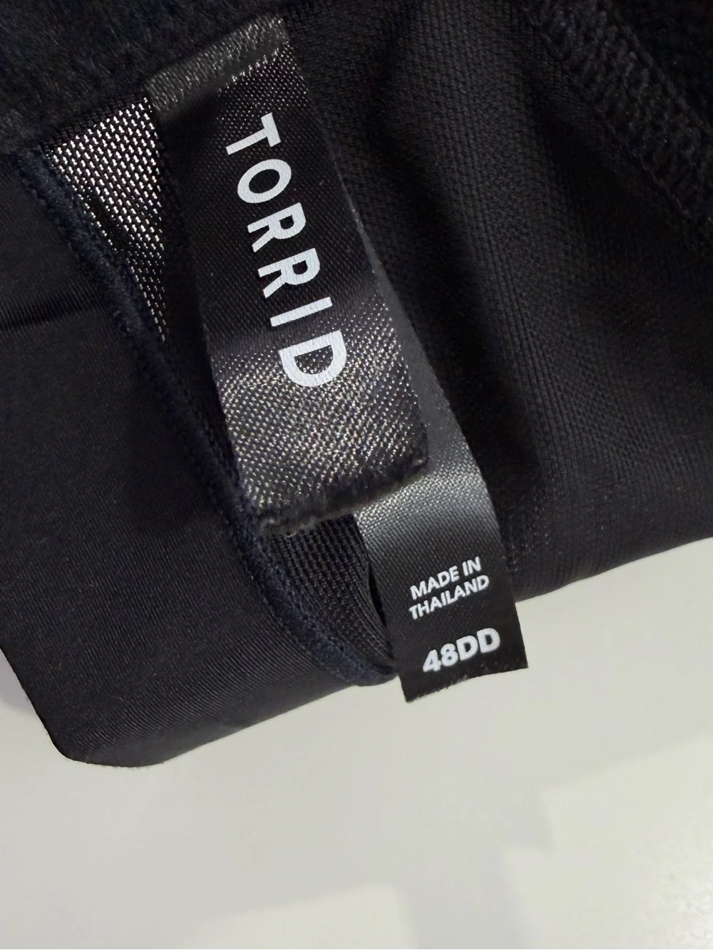 Torrid Black Perfect T Shirt Lightly Lined Bra‎ 48DD